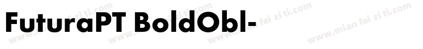 FuturaPT BoldObl字体转换